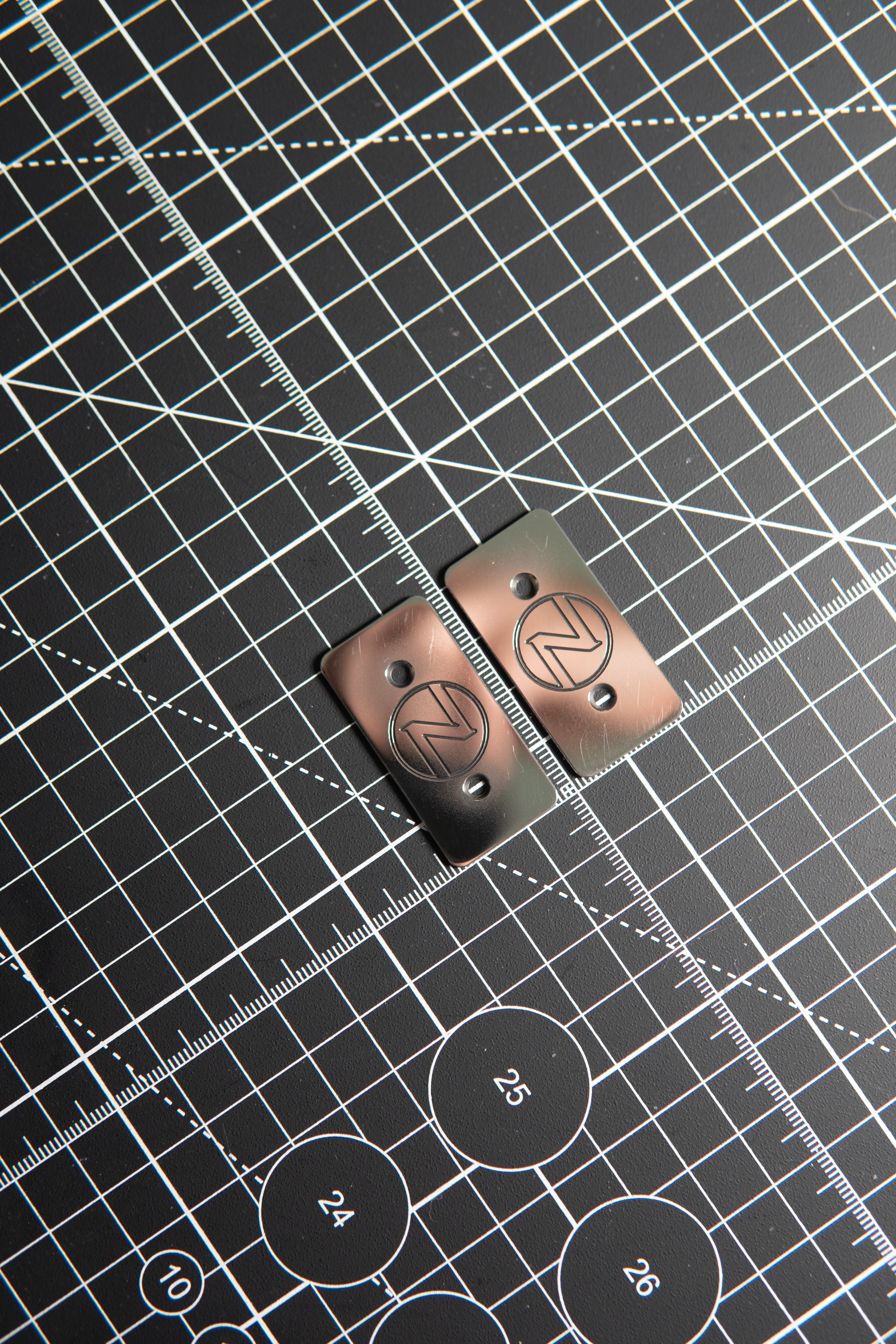 Delta Tile - Stainless Steel Slide Plates (High Polish) [Prototype]