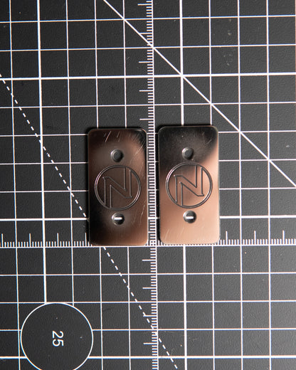 Delta Tile - Stainless Steel Slide Plates (High Polish) [Prototype]