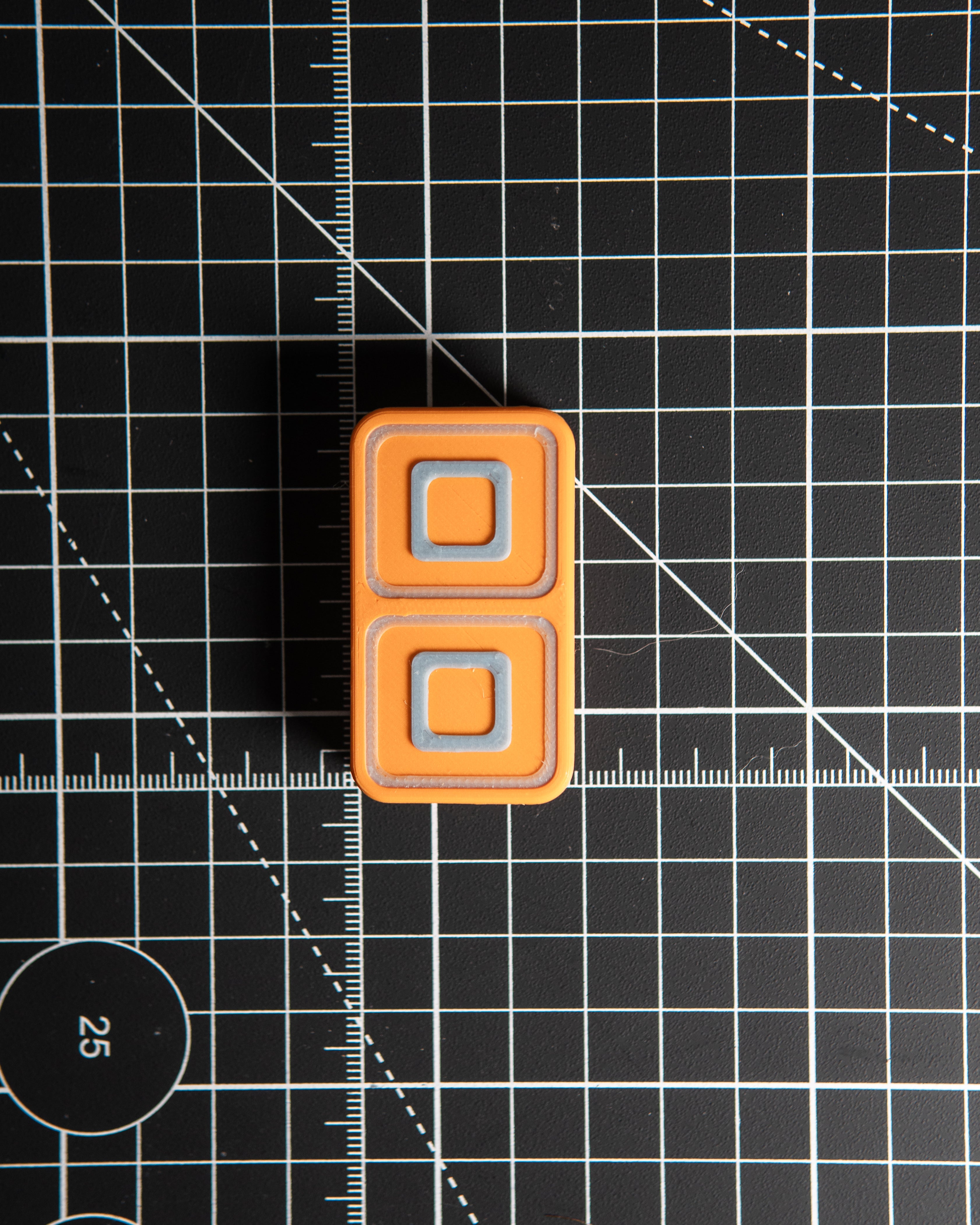 Echo Tile - Maker's Choice, Glow Orange and Blue Plastic [Blem]