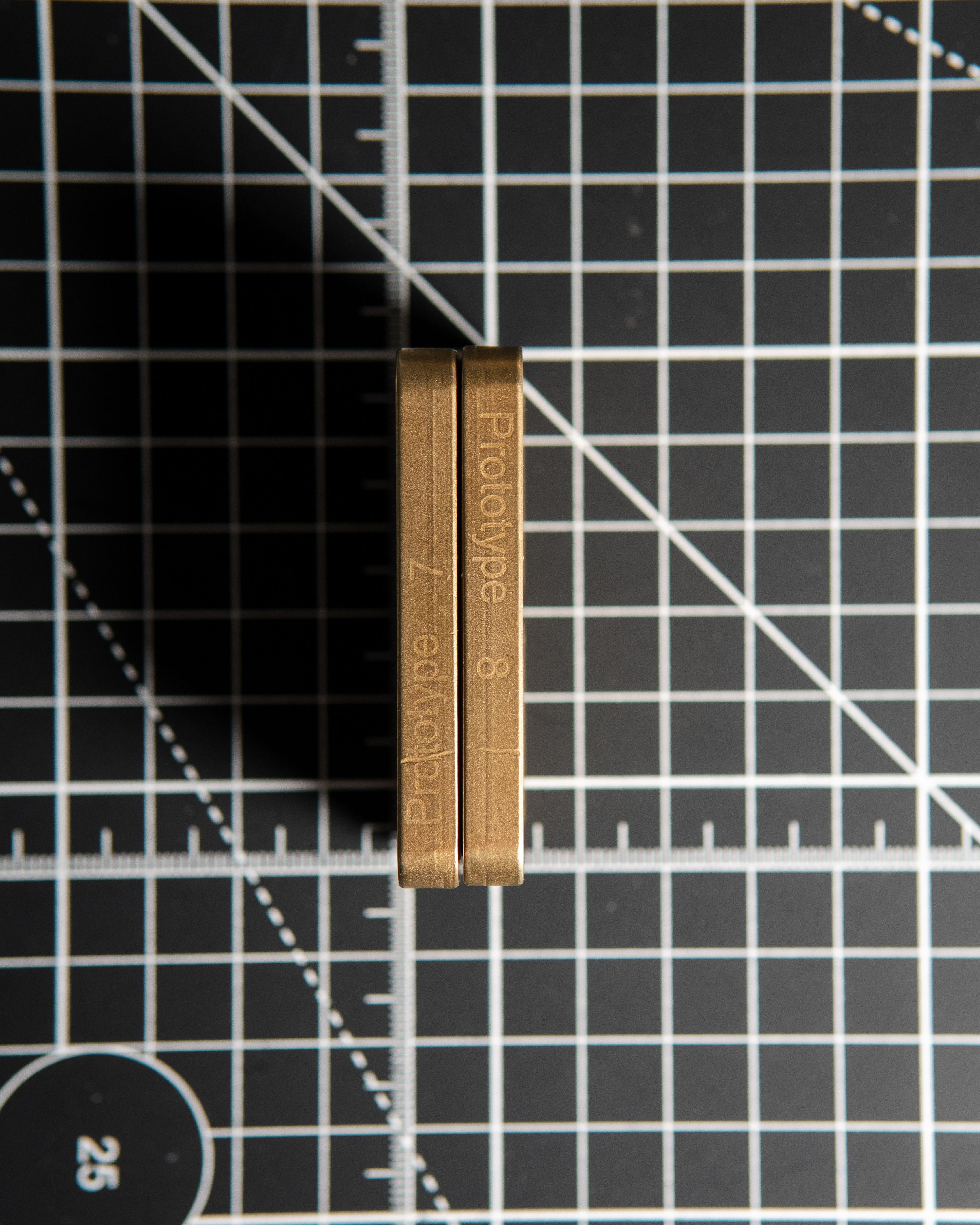 Tile Fidget Slider (Gen 2) - Brass [Prototype]