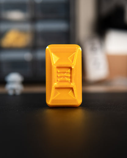 Delta Ergo Tile Fidget Slider - Gold Silk Plastic