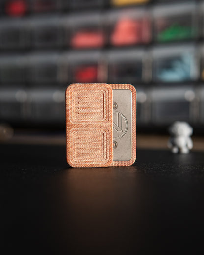 Delta Pro Tile Fidget Slider - Maker's Choice, Vintage Caramel Micarta