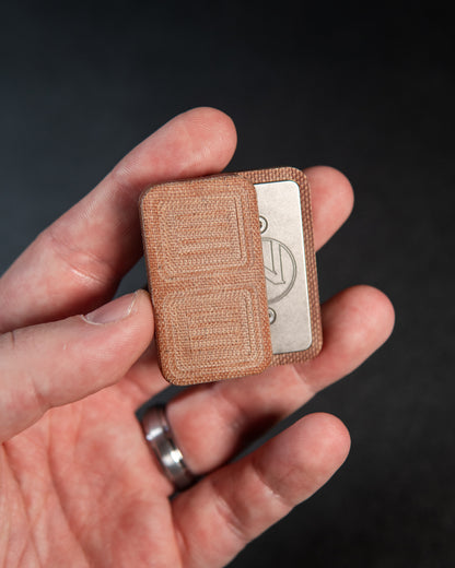 Delta Pro Tile Fidget Slider - Maker's Choice, Vintage Caramel Micarta