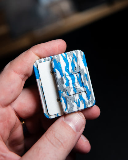 Delta Ergo Tile Fidget Slider - Tiger Camo White/Grey/Blue [BLEM]