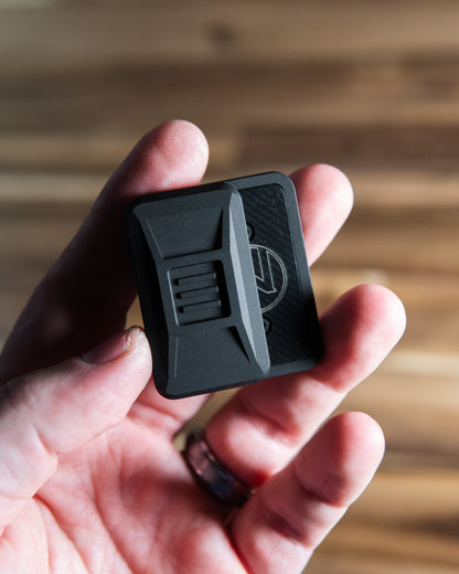 Delta Ergo Tile Fidget Slider - Maker's Choice, Aluminum Blackout Edition