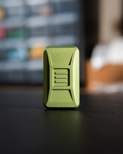 Delta Ergo Tile Fidget Slider - Maker's Choice, Cosmic Green Edition