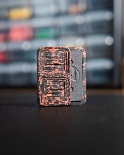 Delta Pro Tile Fidget Slider - Maker's Choice, Lava Flow Carbon Fiber