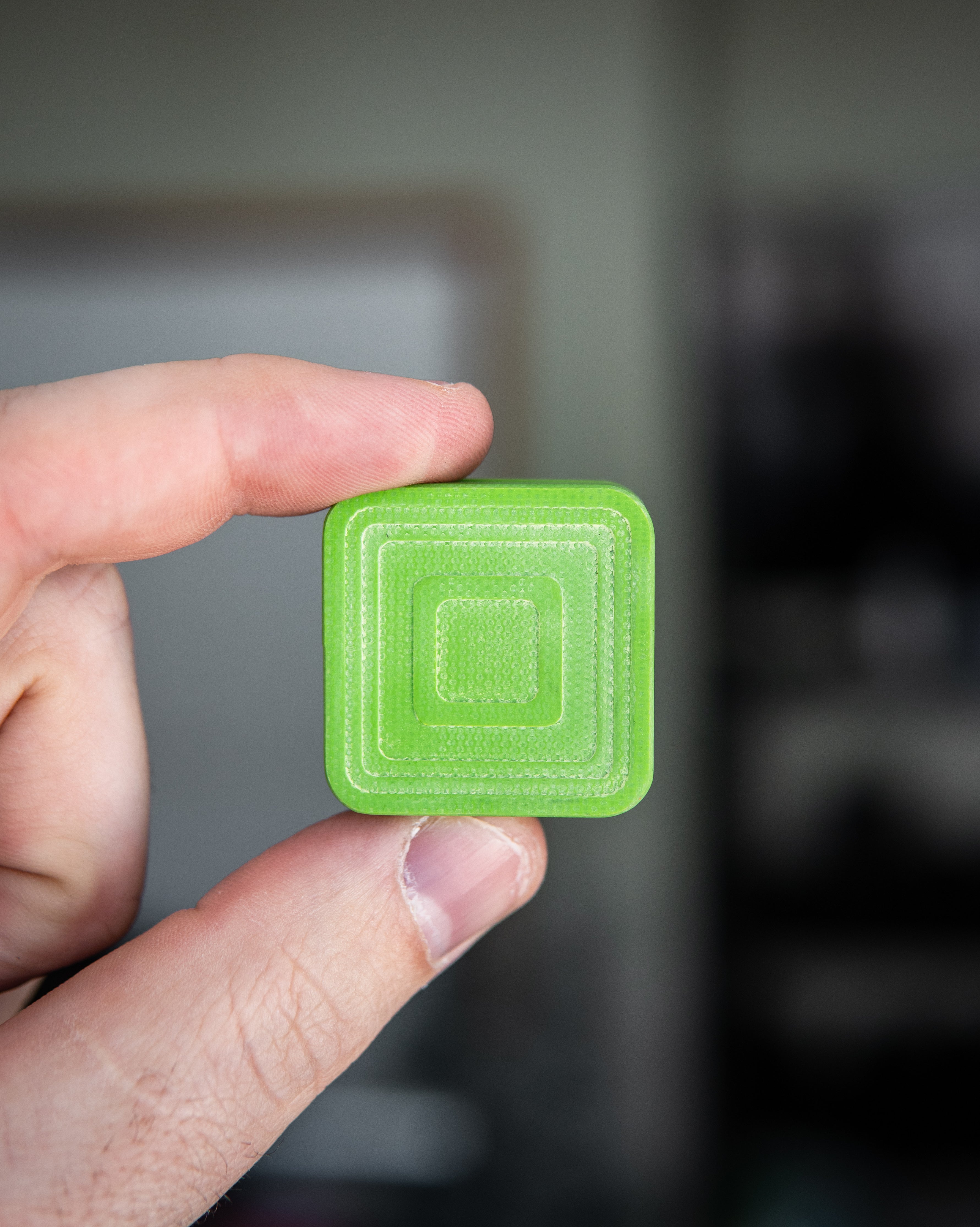 Mini Tile Fidget Slider - Maker's Choice, Toxic Green G10
