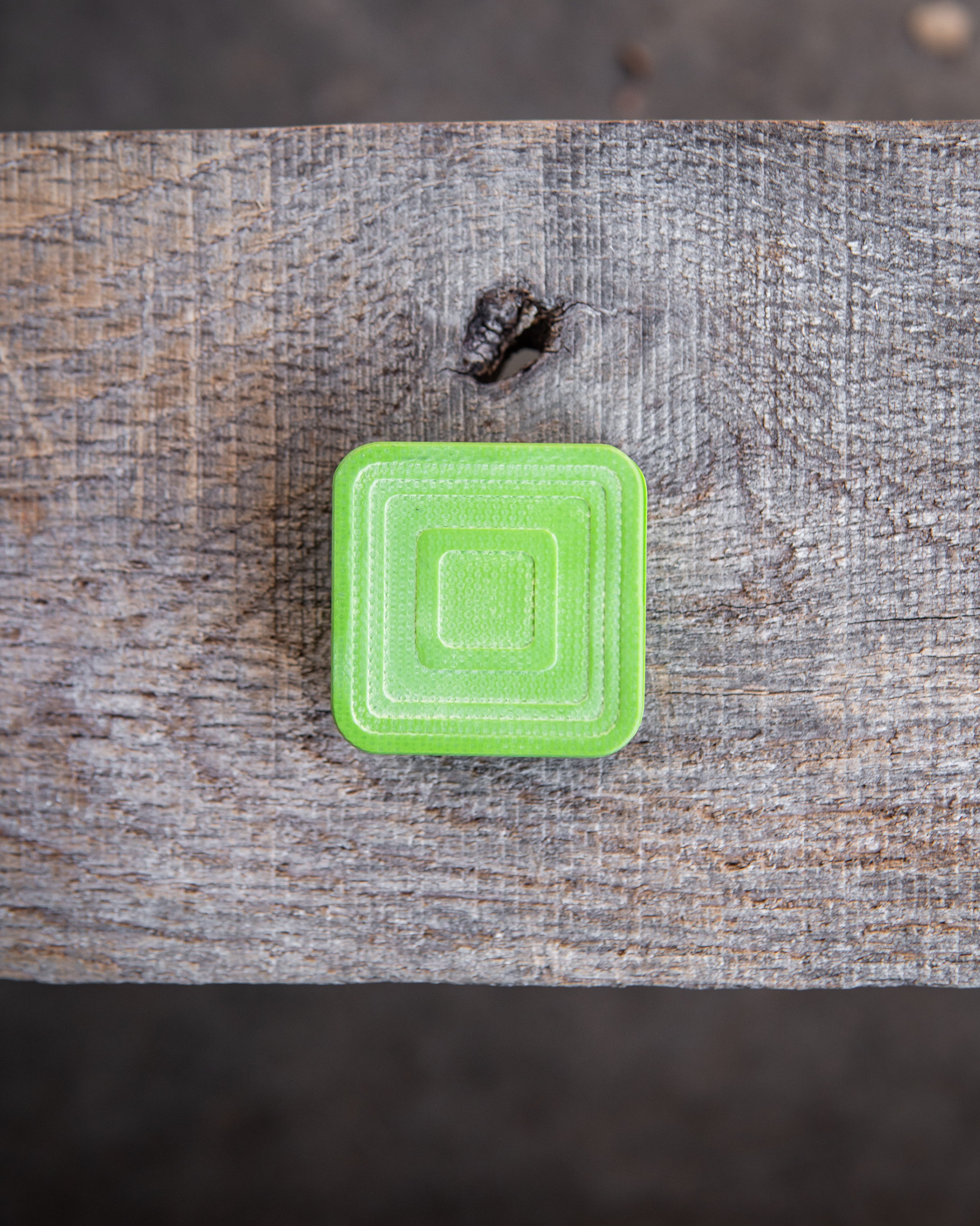Mini Tile Fidget Slider - Maker's Choice, Toxic Green G10