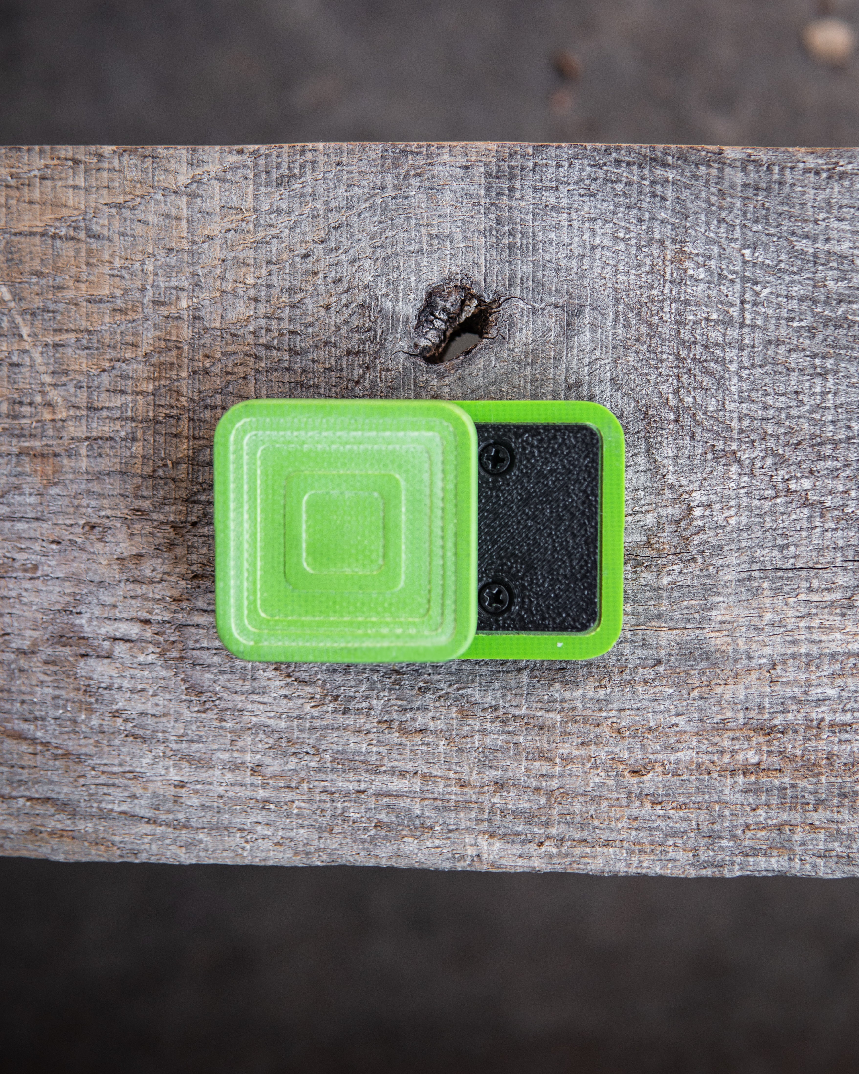 Mini Tile Fidget Slider - Maker's Choice, Toxic Green G10