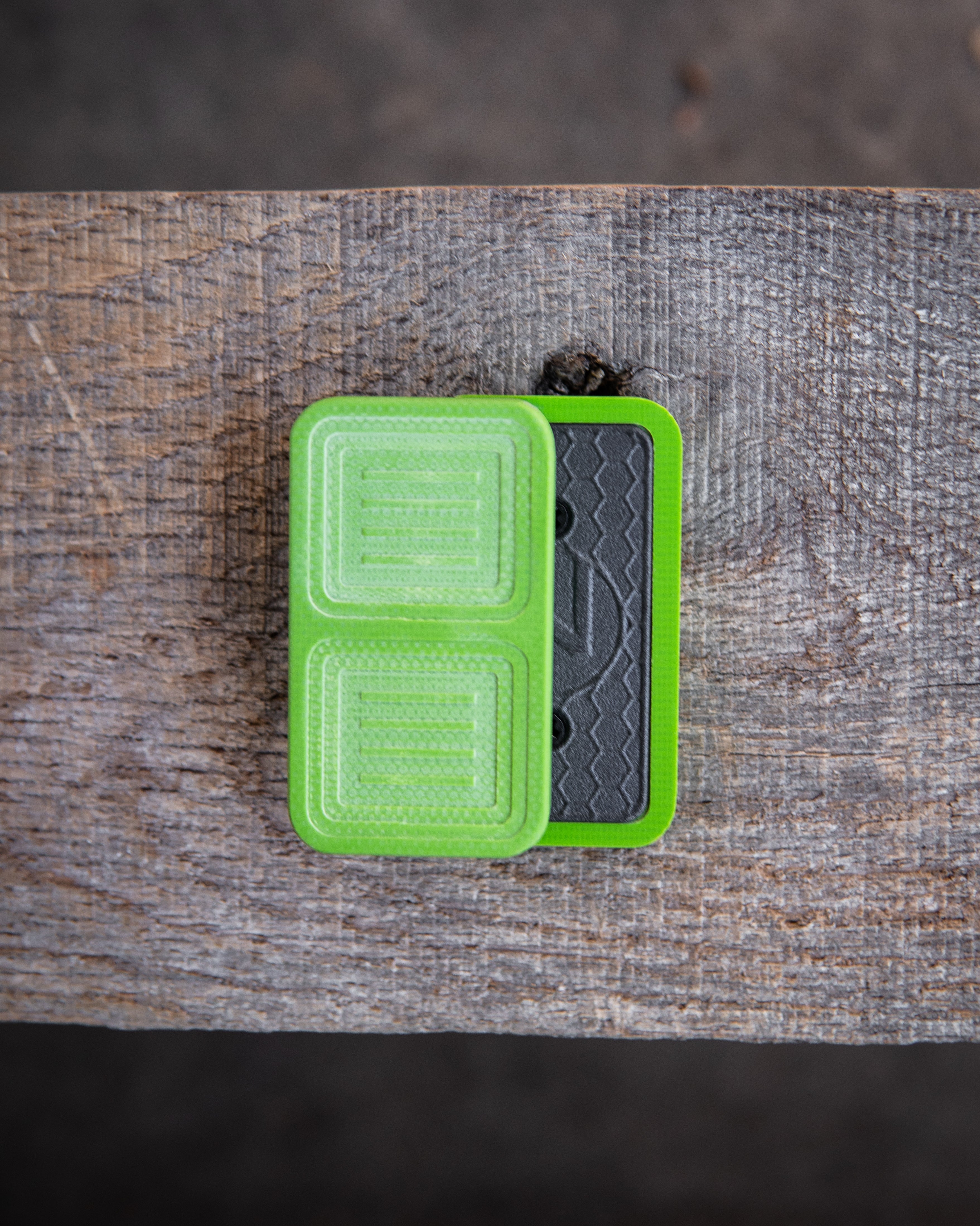 Delta Tile Fidget Slider - Maker's Choice, Toxic Green G10