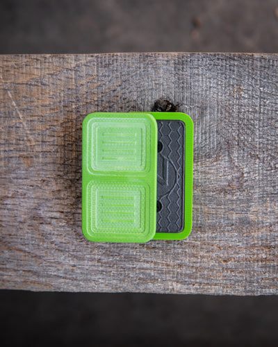 Delta Tile Fidget Slider - Maker's Choice, Toxic Green G10