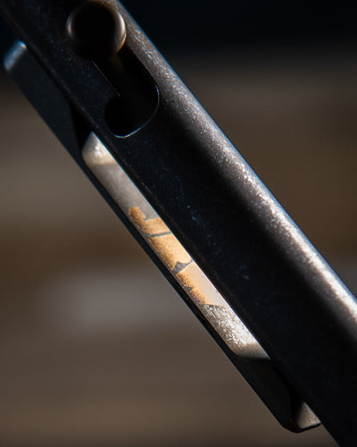 The Axial - Titanium Bolt-Action Fidget Pen, Rusty Nail (JRW Collab)