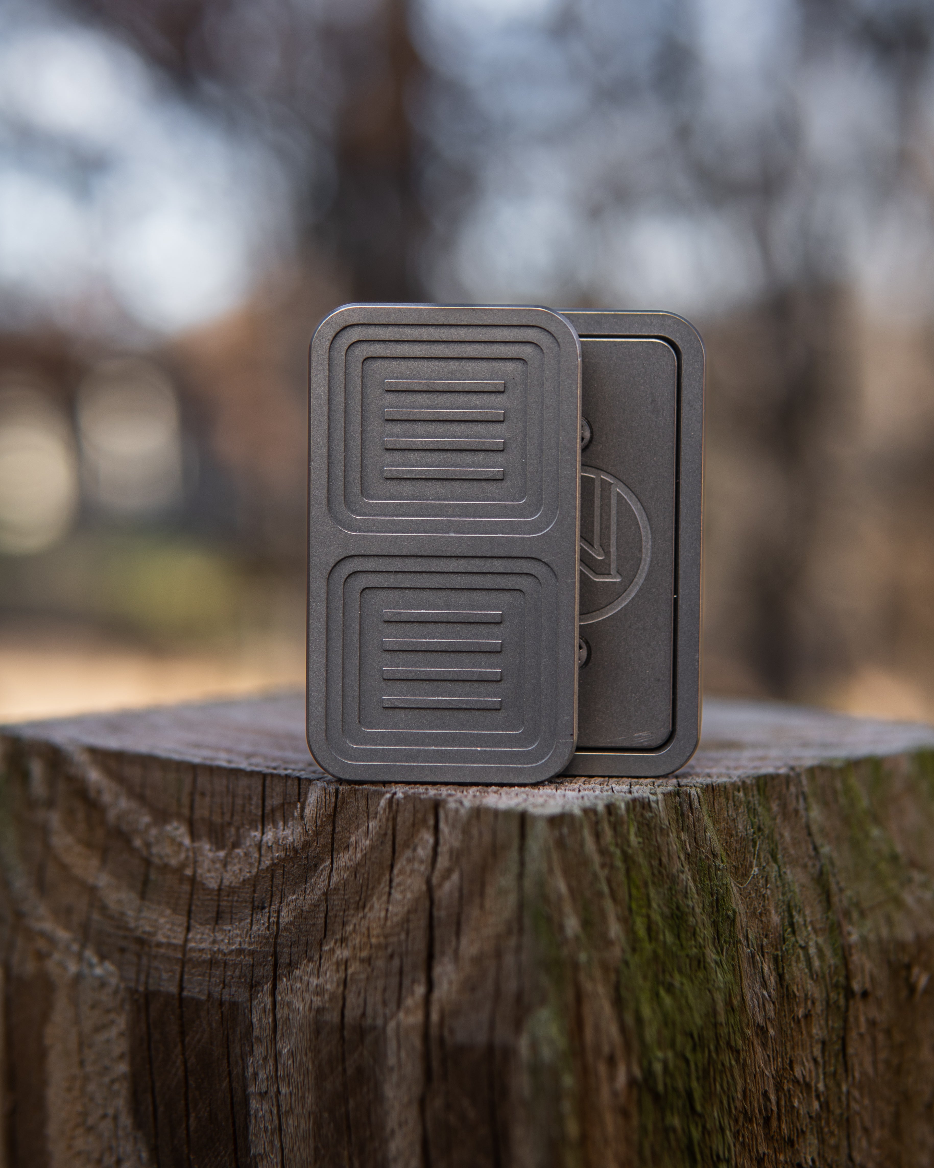 Delta Tile Fidget Slider - Titanium