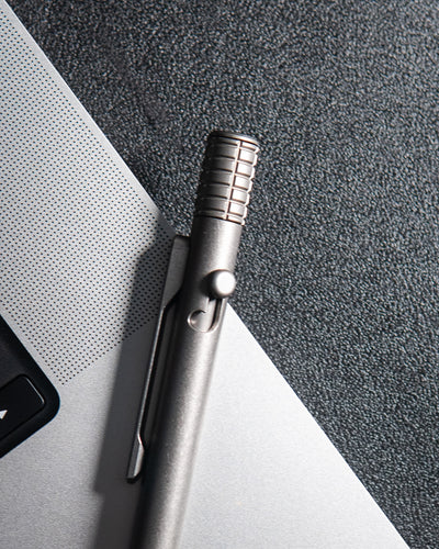 The Axial - Titanium Bolt-Action Fidget Pen