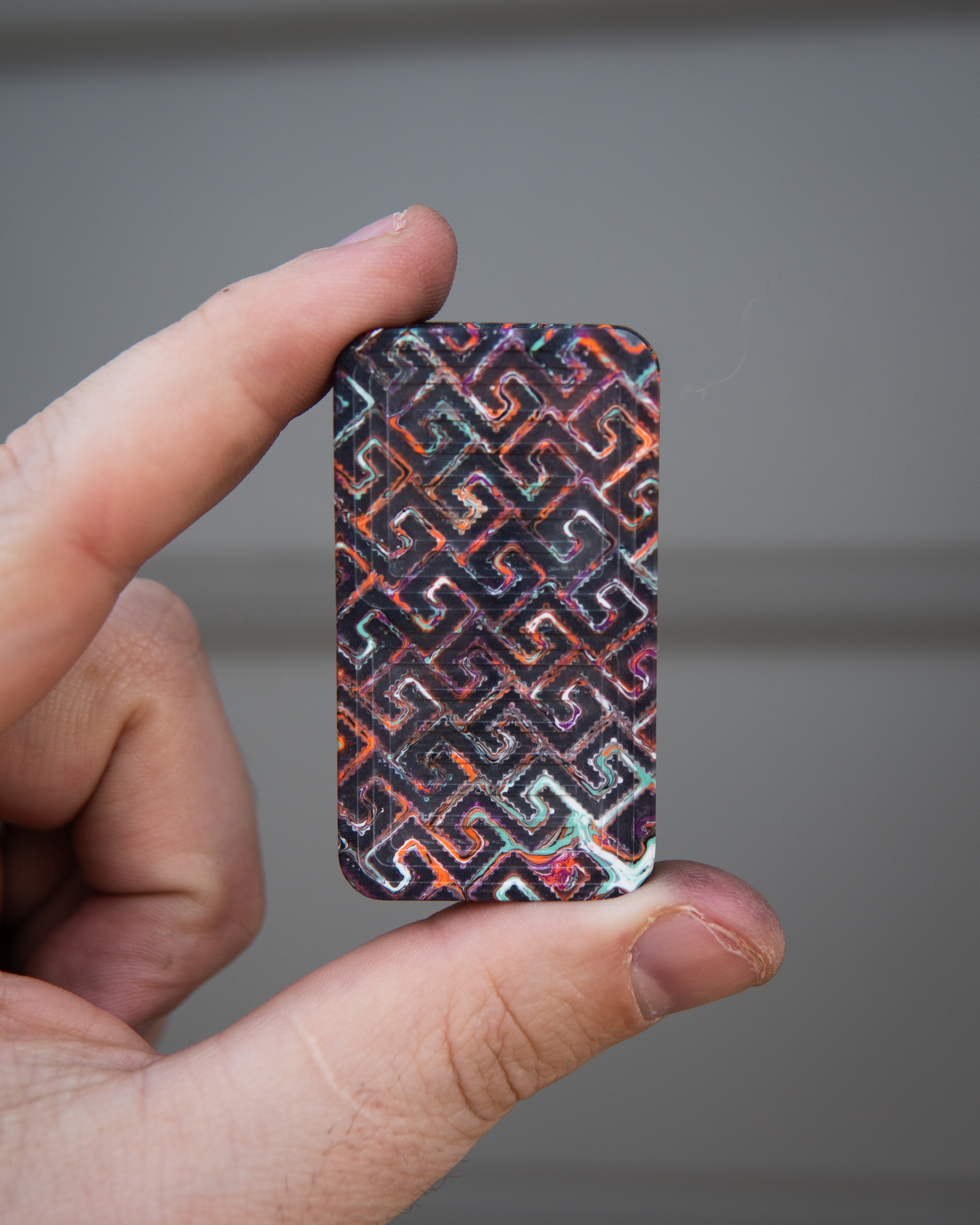Tile Fidget Slider (Gen 2) - Maker's Choice, Aztec Code Resin