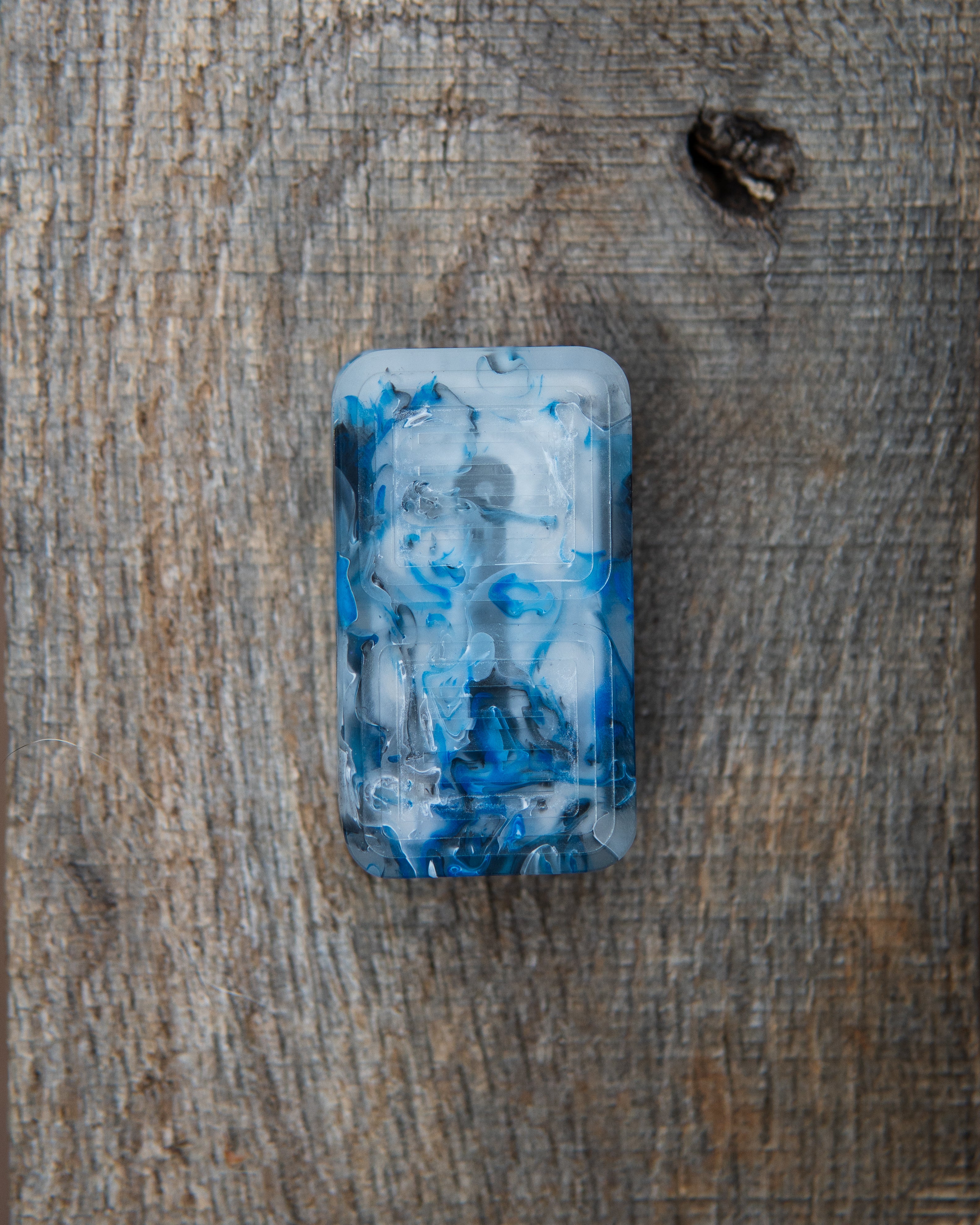 Delta Tile Fidget Slider - Maker's Choice, Blue Smoke Resin #1
