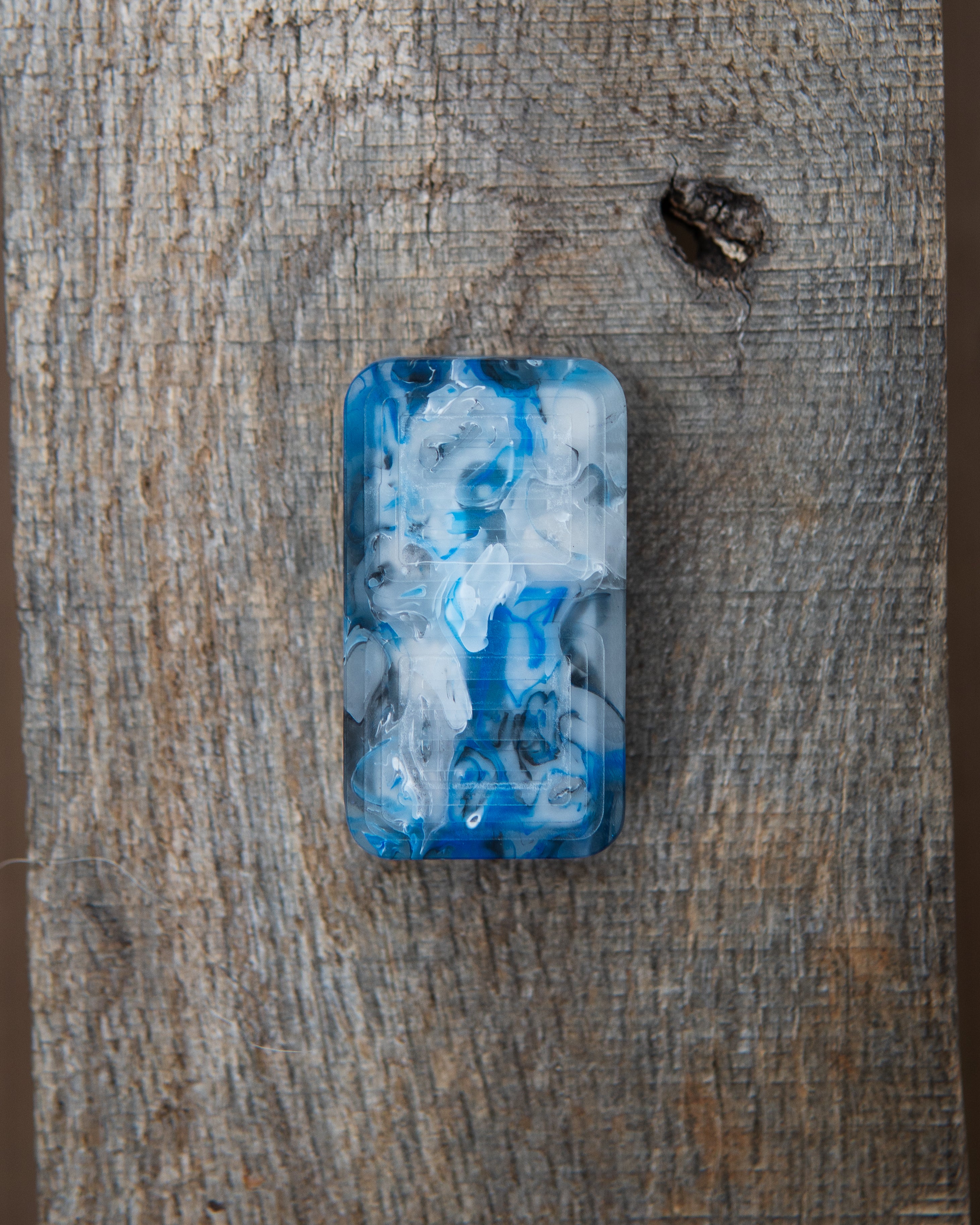 Delta Tile Fidget Slider - Maker's Choice, Blue Smoke Resin #1