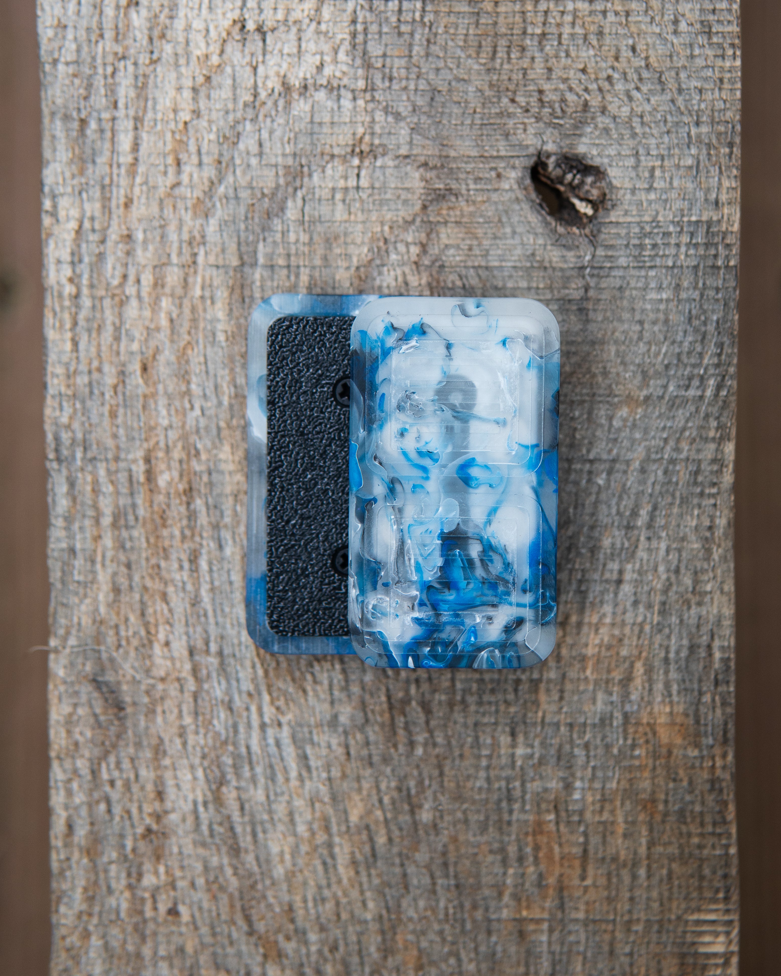 Delta Tile Fidget Slider - Maker's Choice, Blue Smoke Resin #1