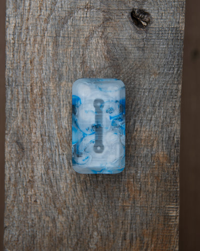 Delta Tile Fidget Slider - Maker's Choice, Blue Smoke Resin #2