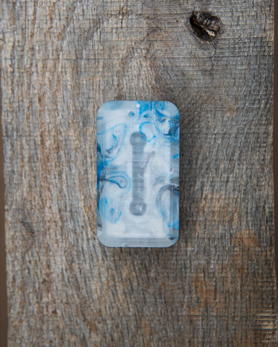 Delta Tile Fidget Slider - Maker's Choice, Blue Smoke Resin #2