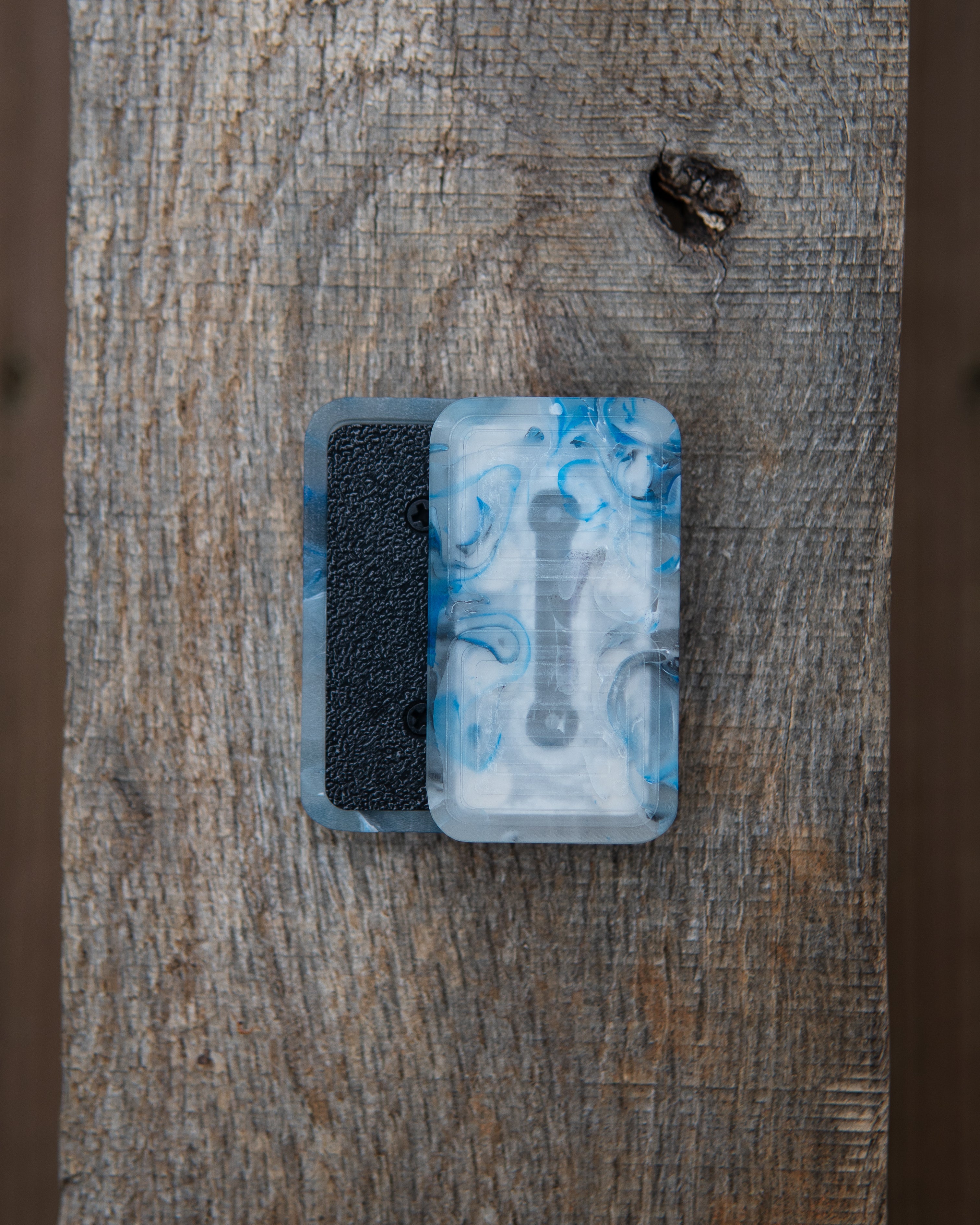 Delta Tile Fidget Slider - Maker's Choice, Blue Smoke Resin #2