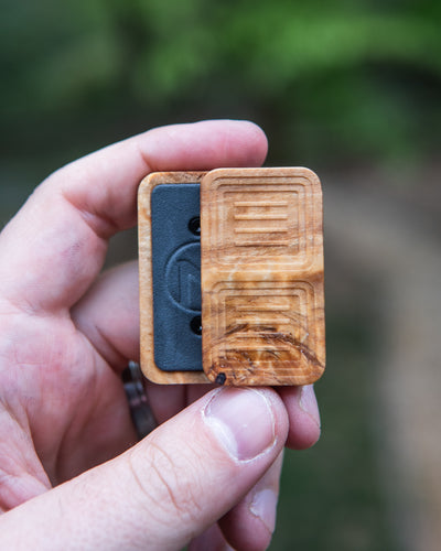Delta Tile Fidget Slider - Maker's Choice, Stabilized Poplar