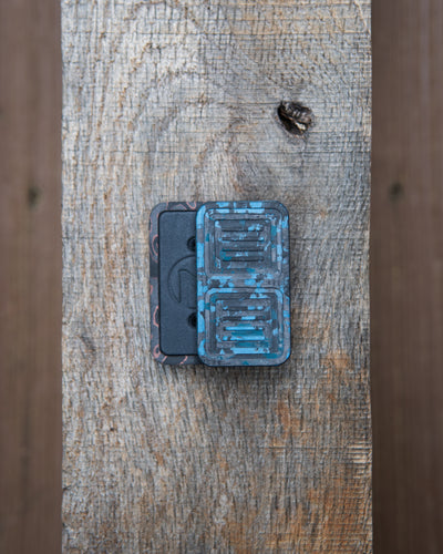 Delta Tile Fidget Slider - Maker's Choice, Arctic Storm x Copper Carbon Fiber