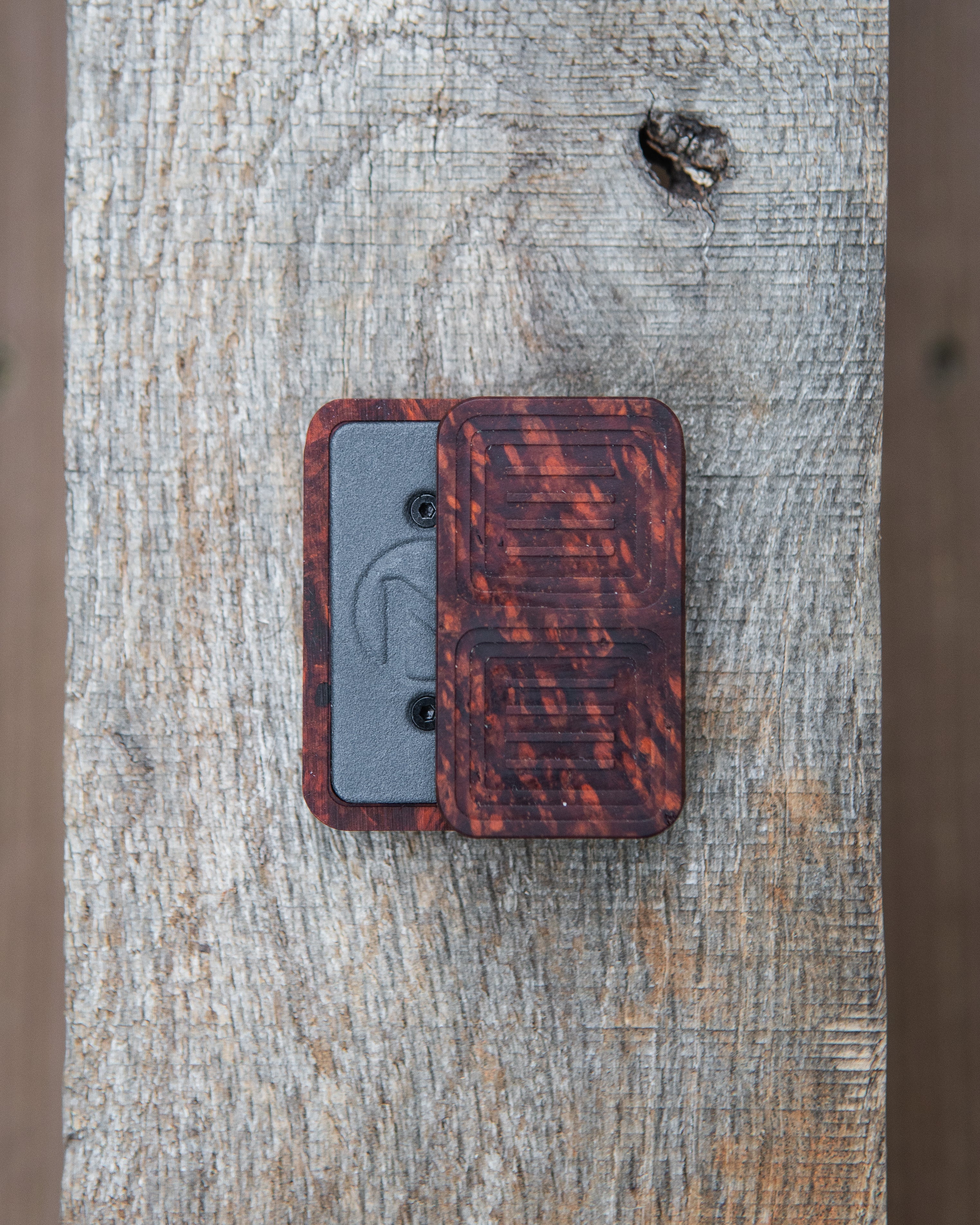 Delta Tile Fidget Slider - Maker's Choice, Amboyna Burl