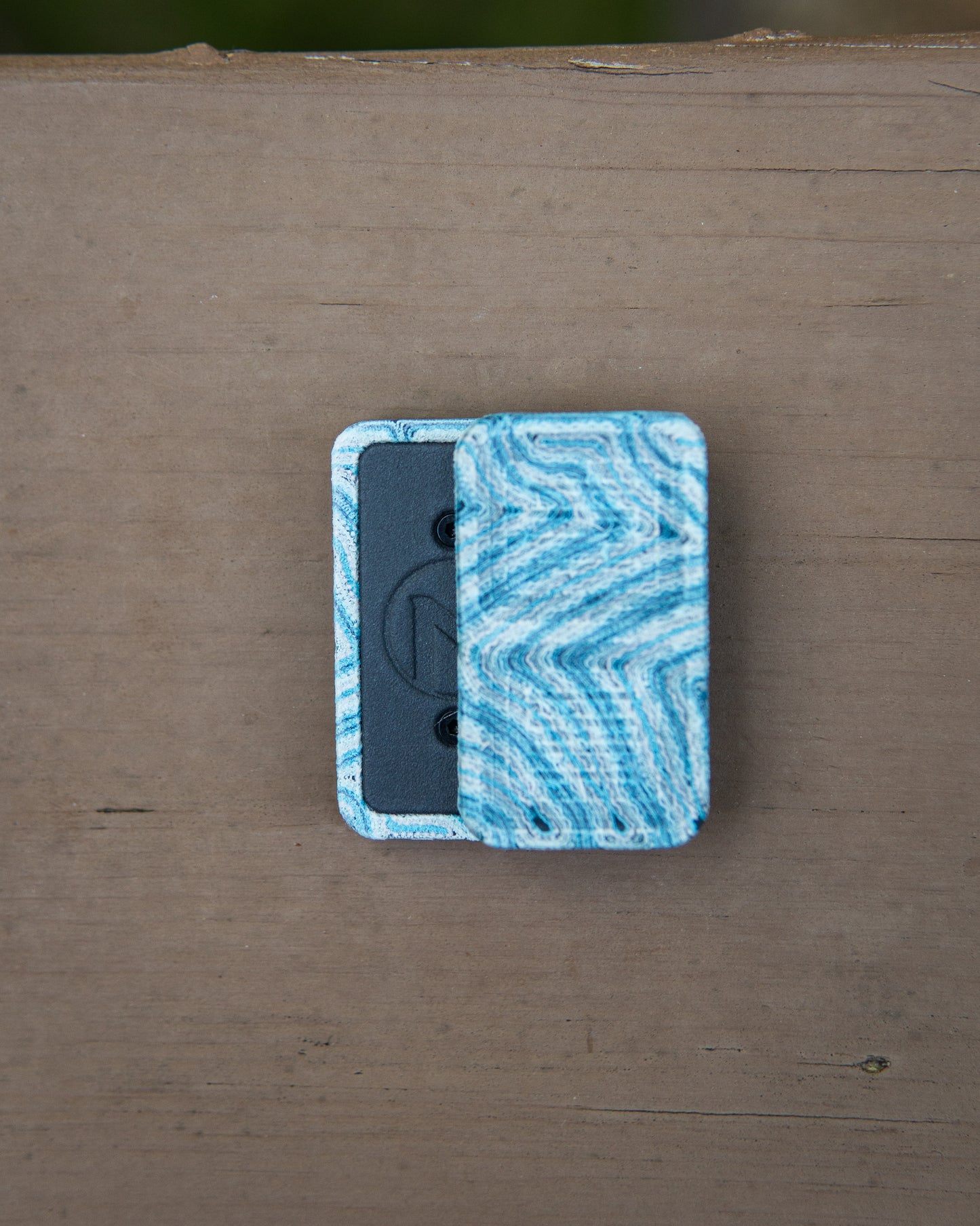 Delta Tile Fidget Slider - Maker's Choice, Sky Waves Micarta