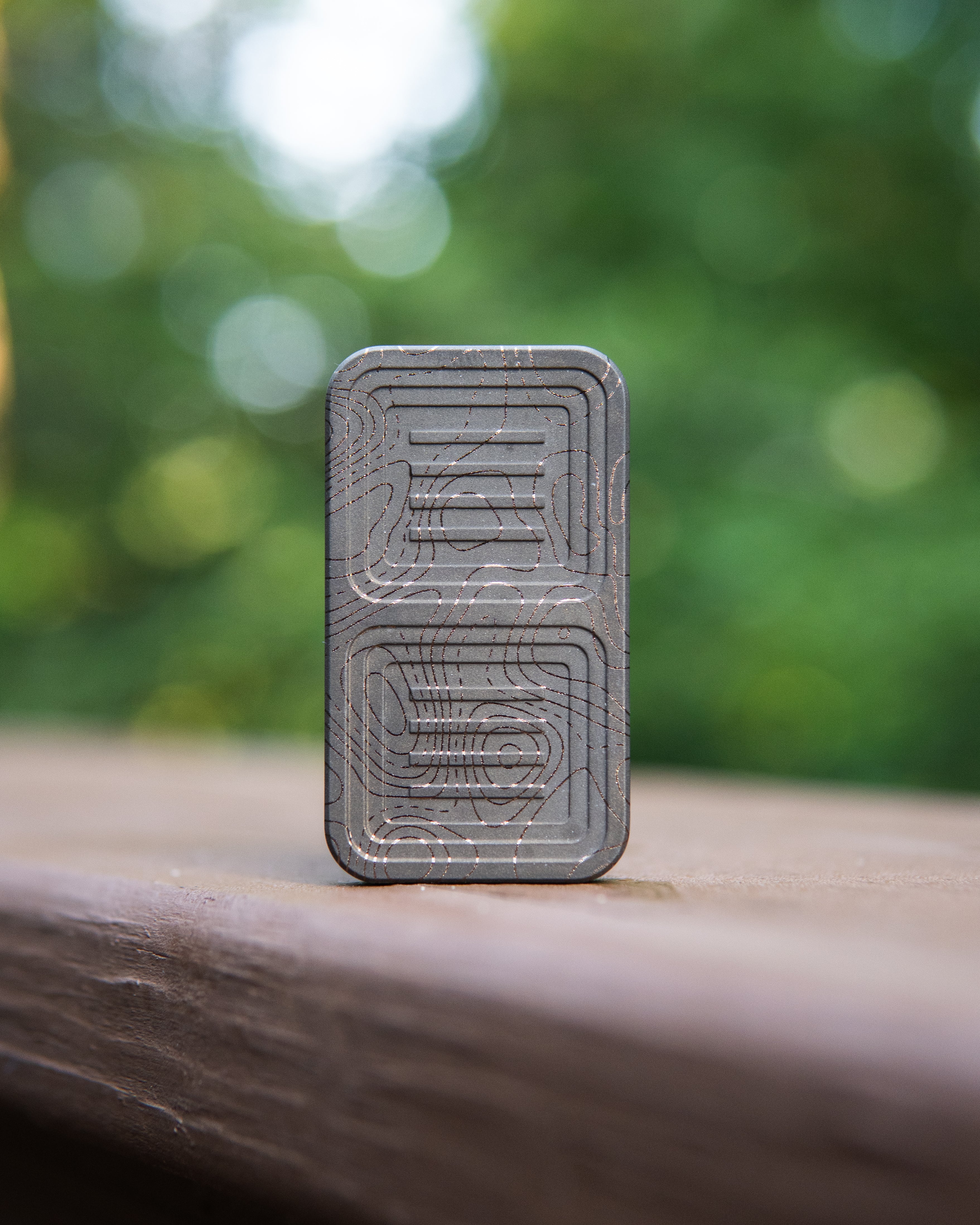 Delta Tile Fidget Slider - Titanium