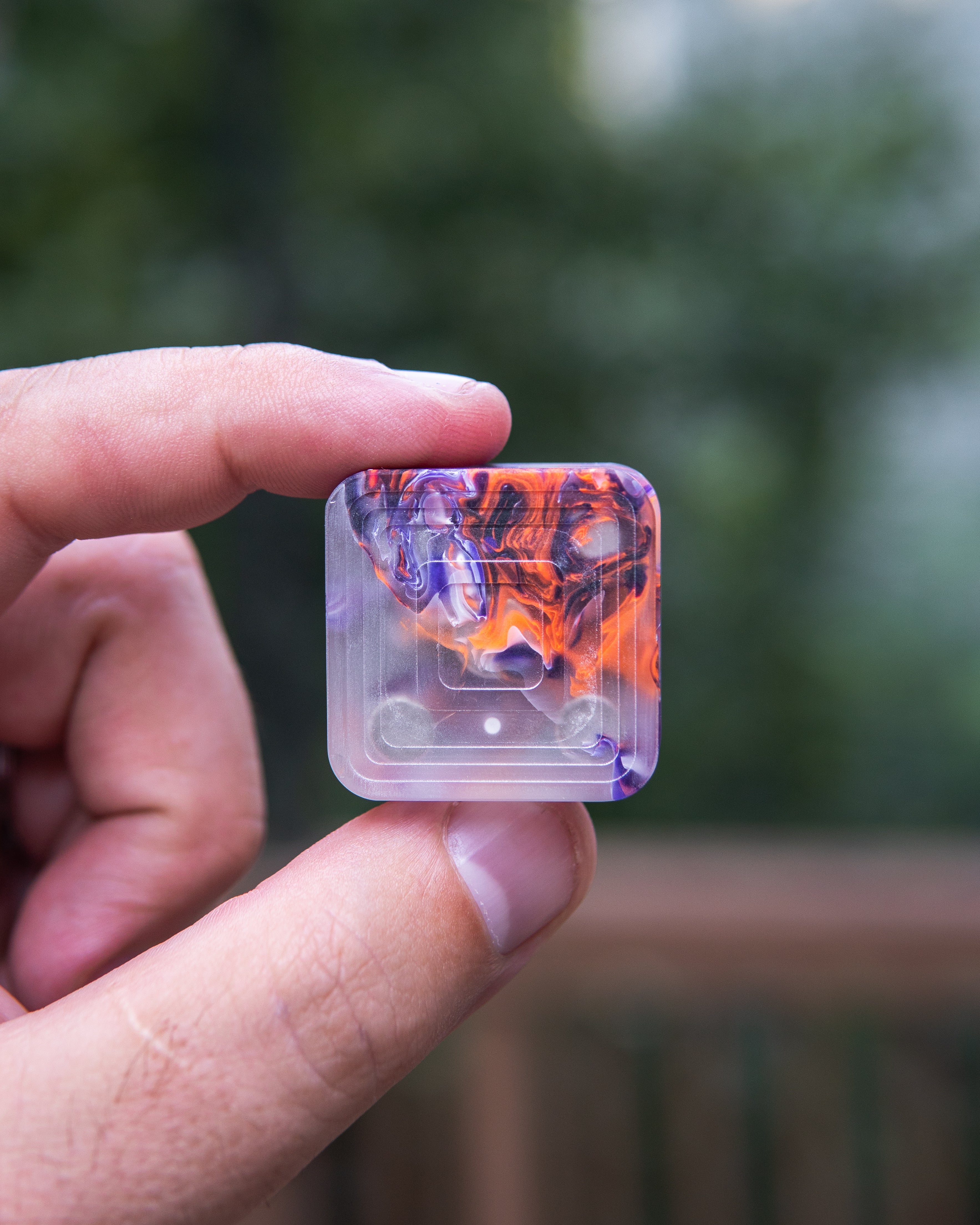 Mini Tile Fidget Slider - Maker's Choice, Ribbon Resin