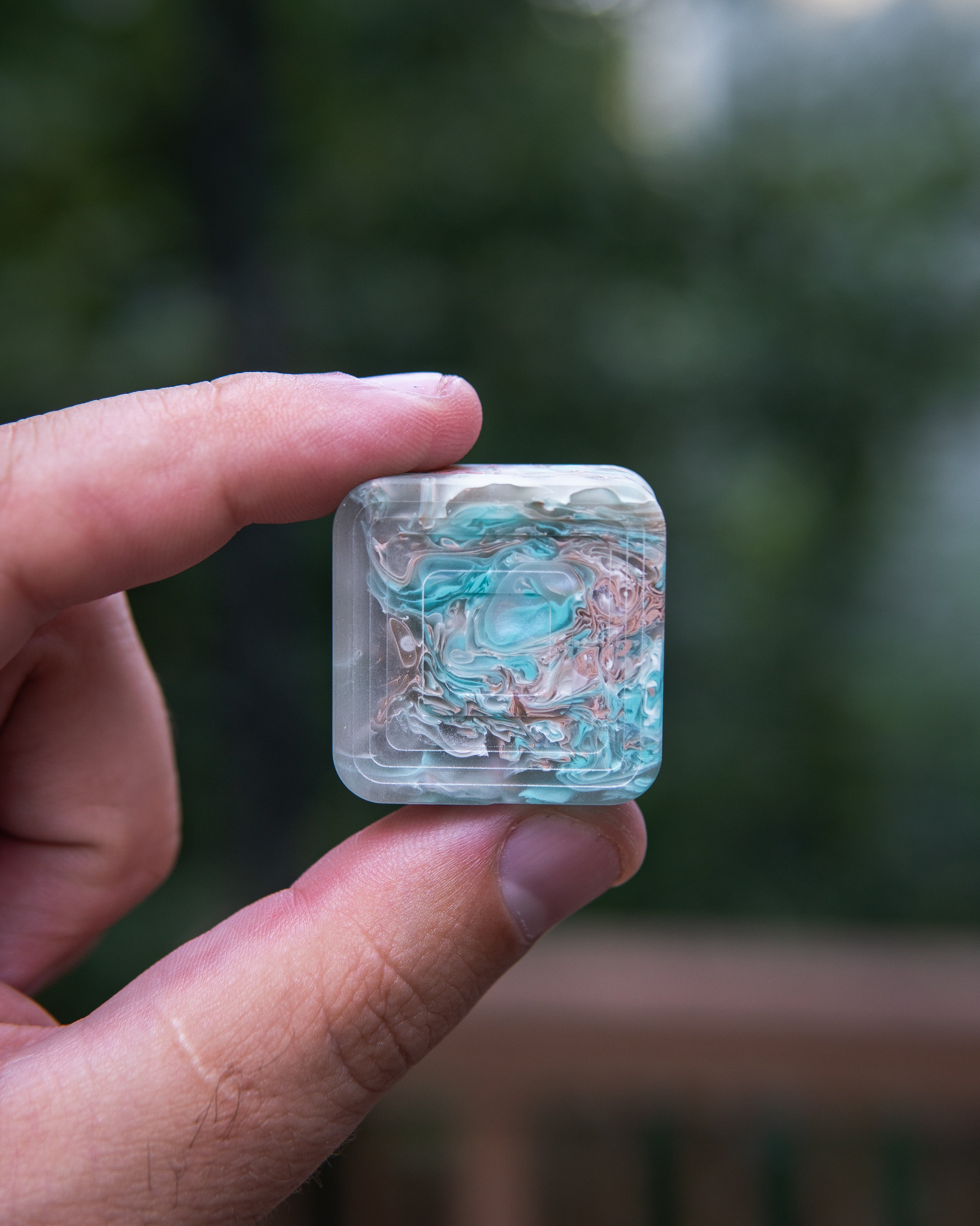 Mini Tile Fidget Slider - Maker's Choice, Heaven Resin