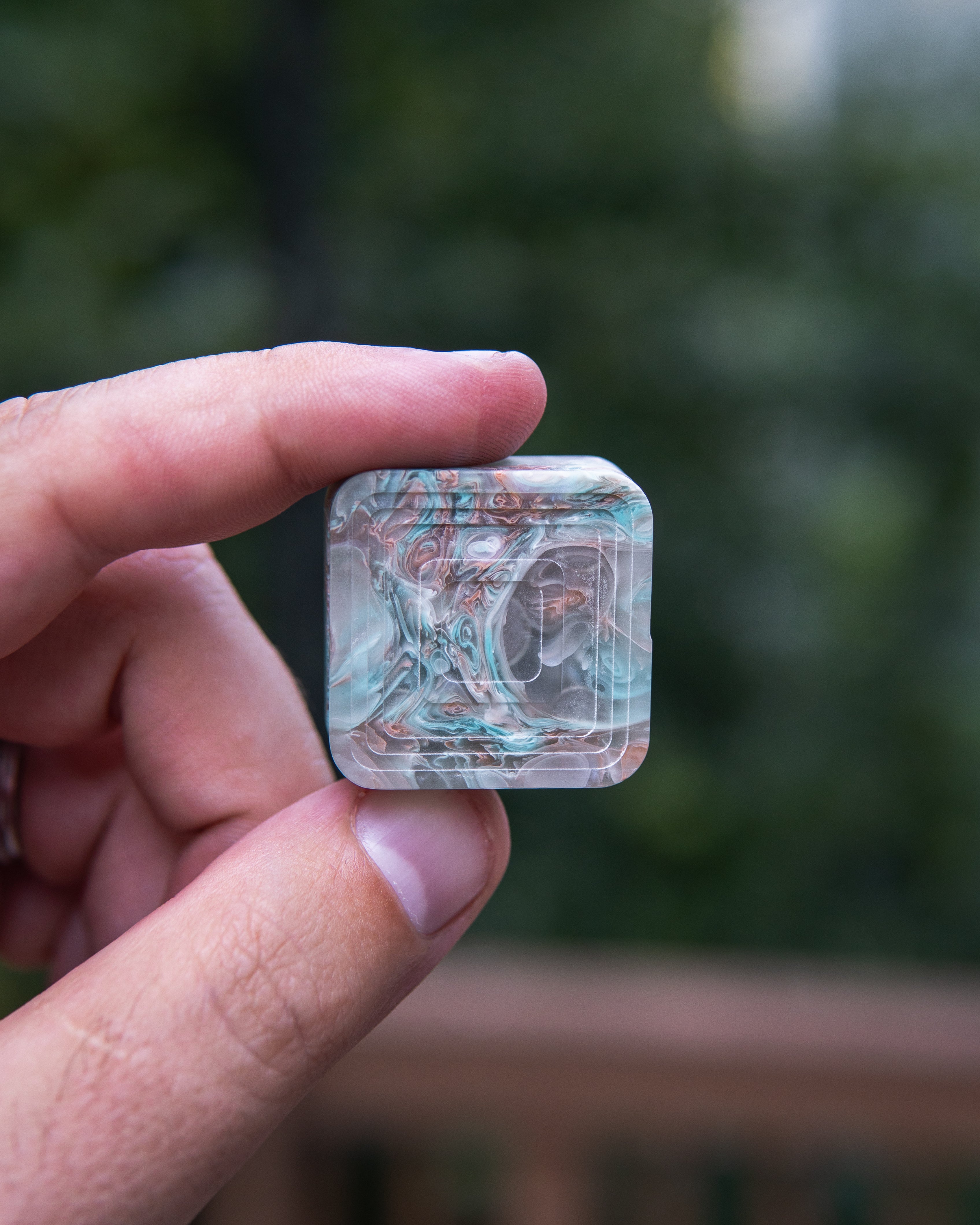 Mini Tile Fidget Slider - Maker's Choice, Heaven Resin