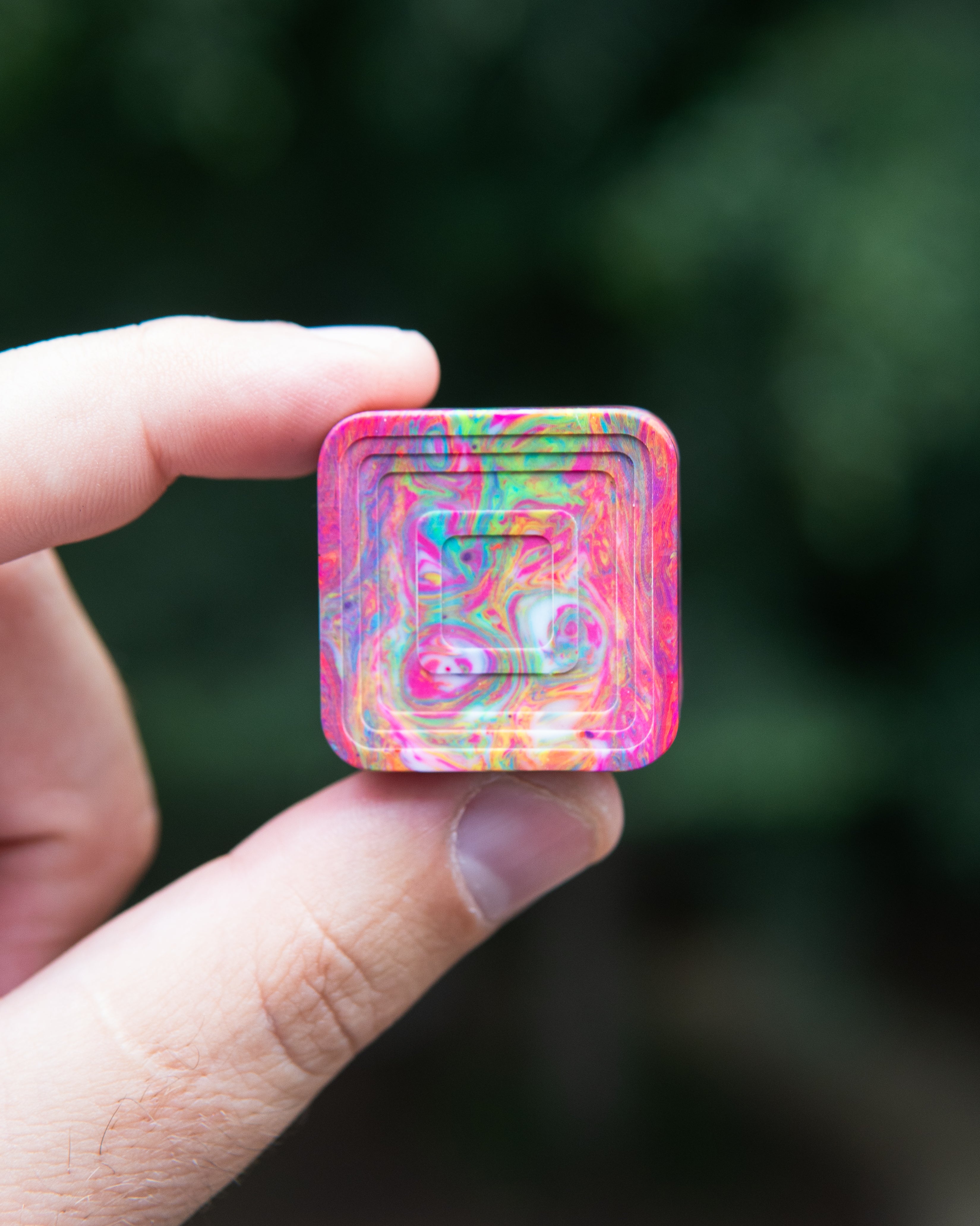 Mini Tile Fidget Slider - Maker's Choice, Tempest Resin