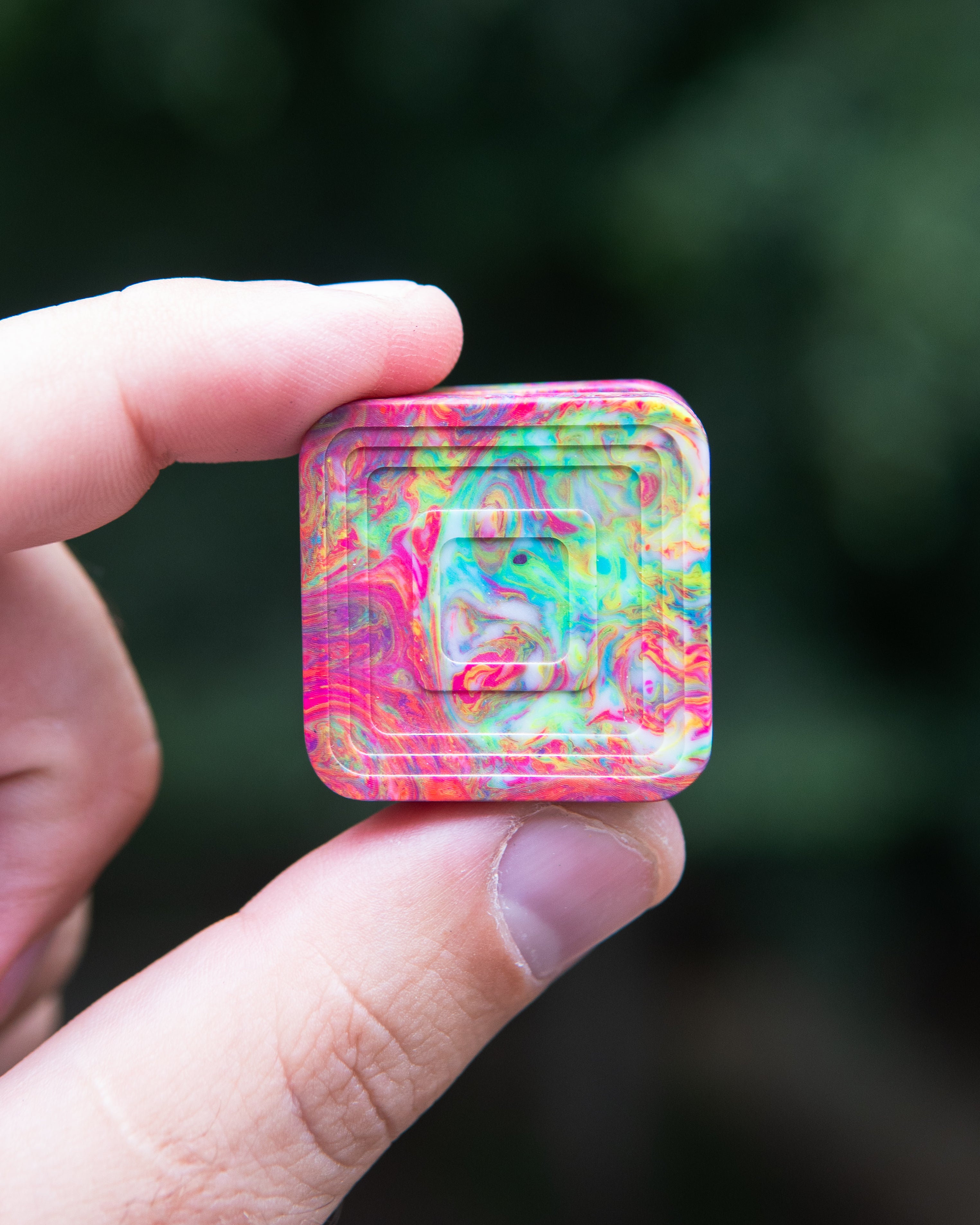 Mini Tile Fidget Slider - Maker's Choice, Tempest Resin