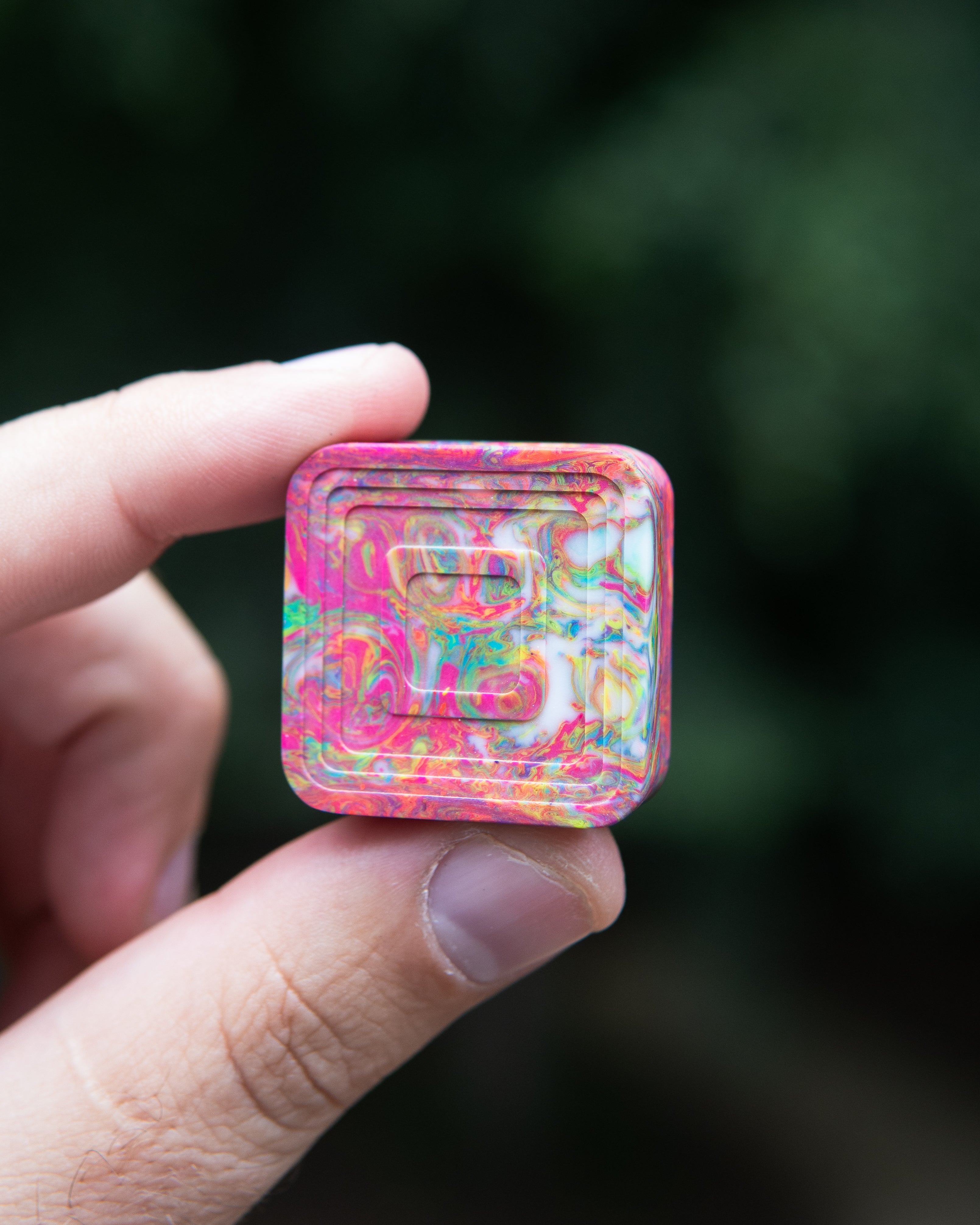 Mini Tile Fidget Slider - Maker's Choice, Tempest Resin