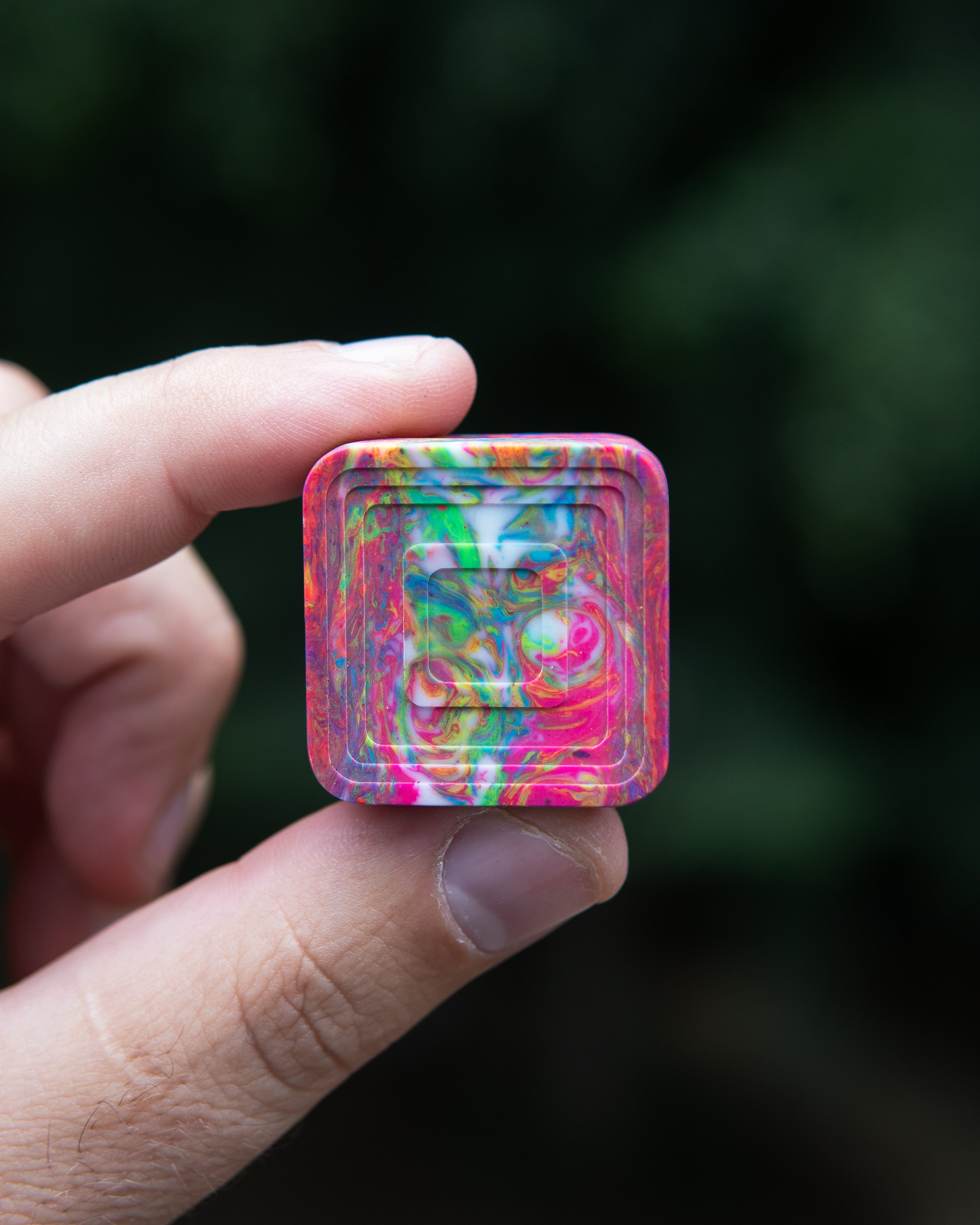 Mini Tile Fidget Slider - Maker's Choice, Tempest Resin