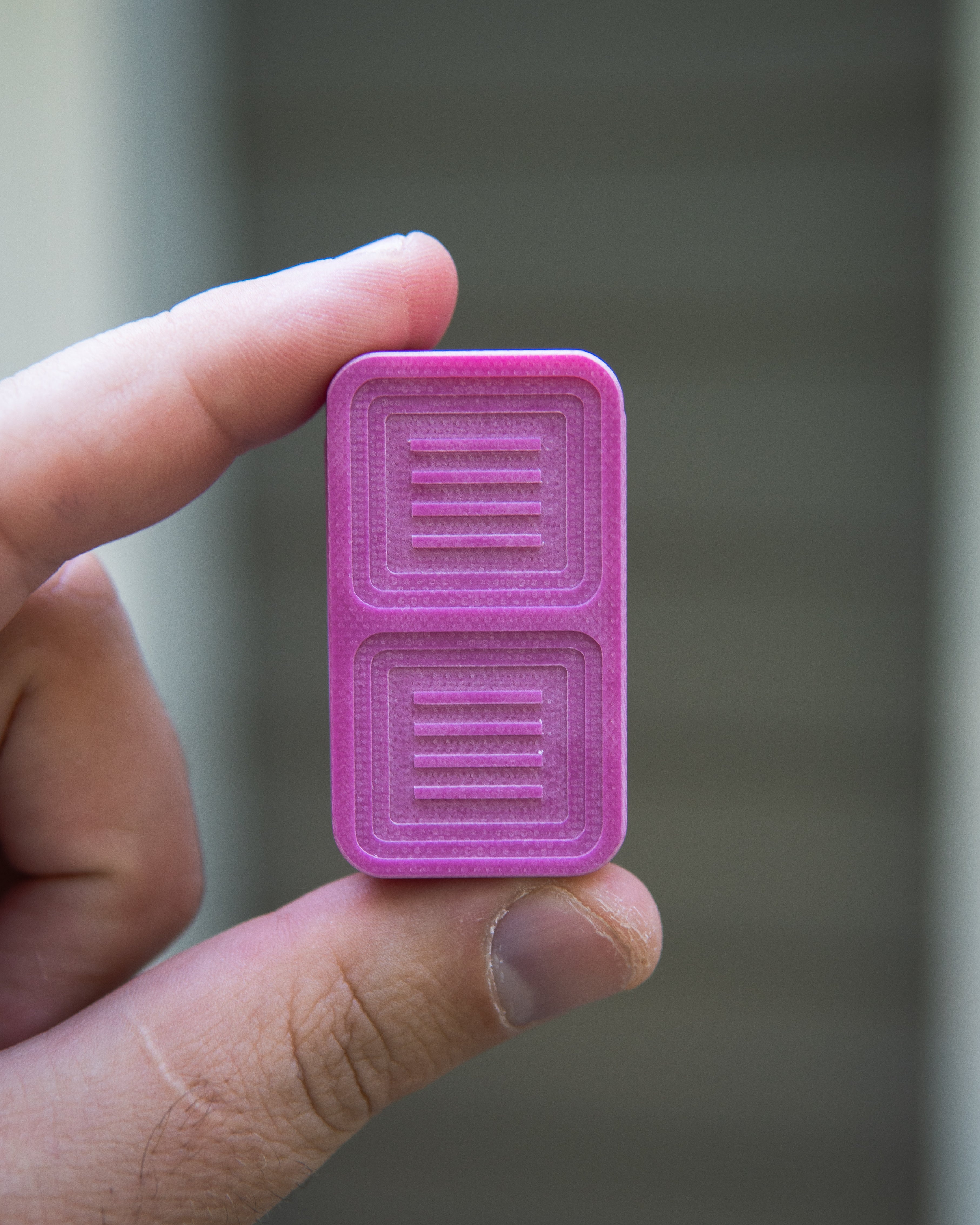 Delta Tile Fidget Slider - Maker's Choice, Pink G10