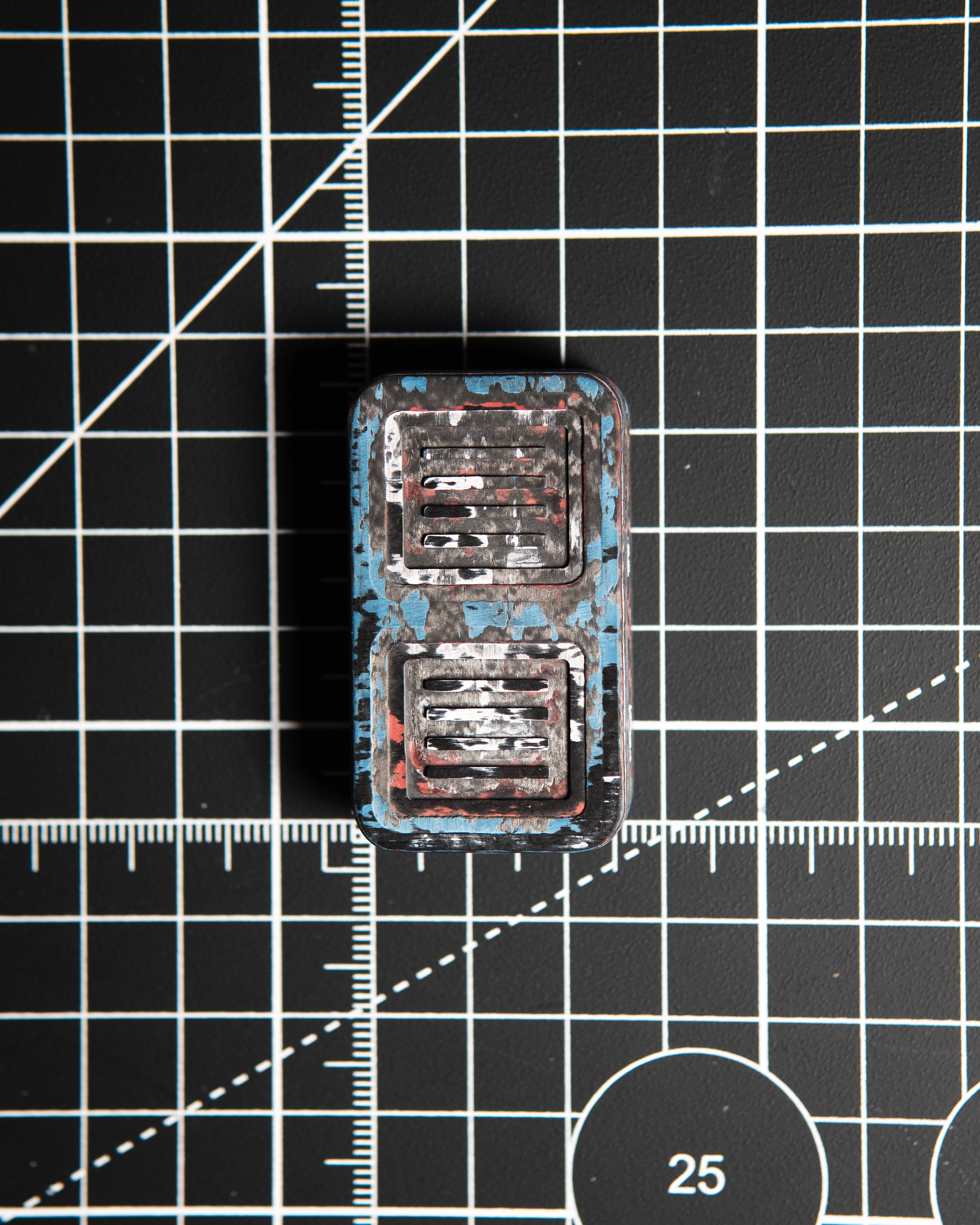 Delta Tile Fidget Slider - Maker's Choice, Nebula Carbon Fiber