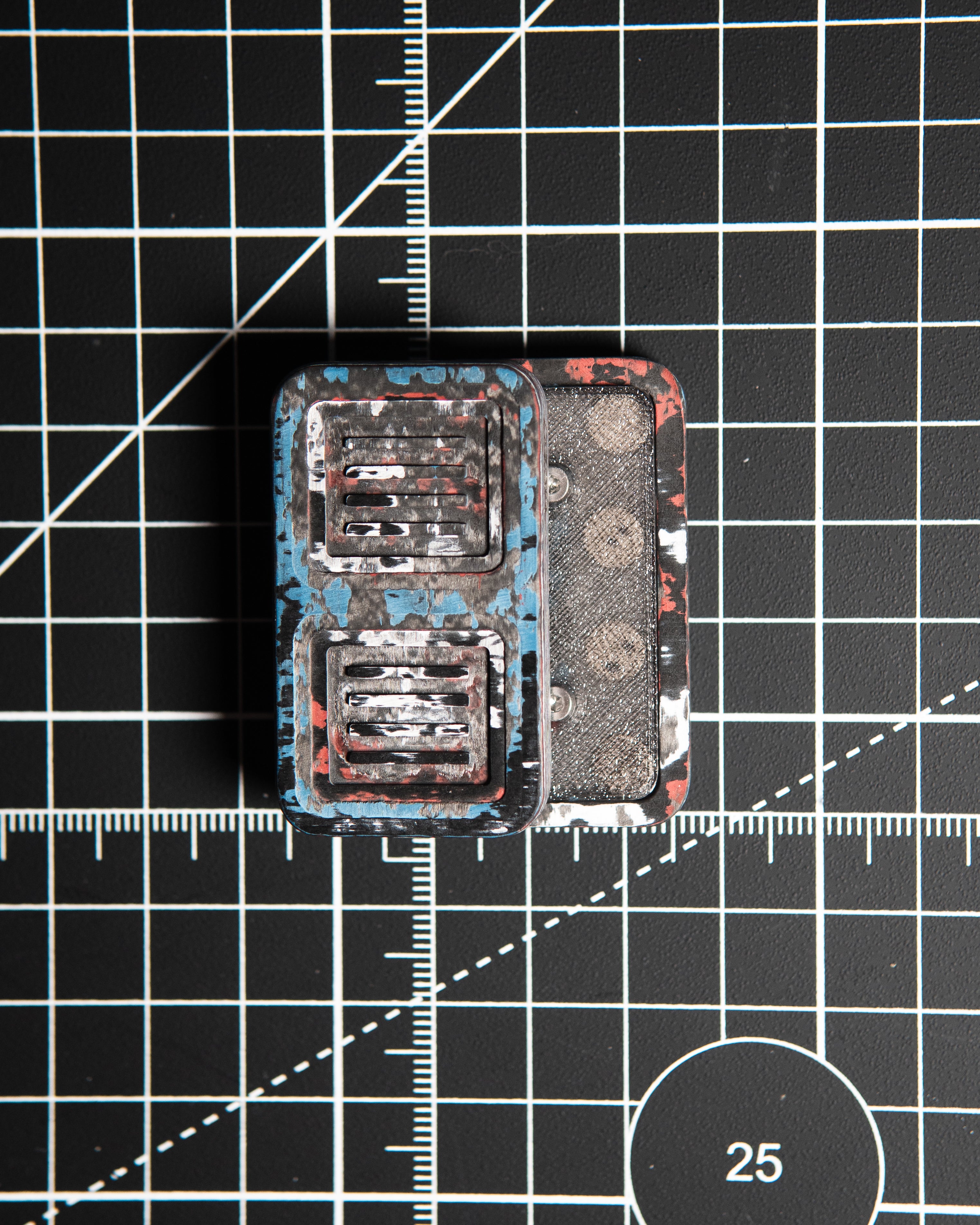 Delta Tile Fidget Slider - Maker's Choice, Nebula Carbon Fiber
