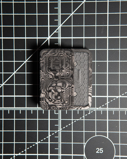 Echo Tile Fidget Slider - Maker's Choice, Black Dunes Carbon Fiber