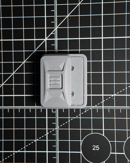 Delta Ergo Tile Fidget Slider - Grey Plastic