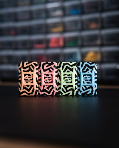 Delta Ergo Tile Fidget Slider - Metro Labyrinth (Glow)