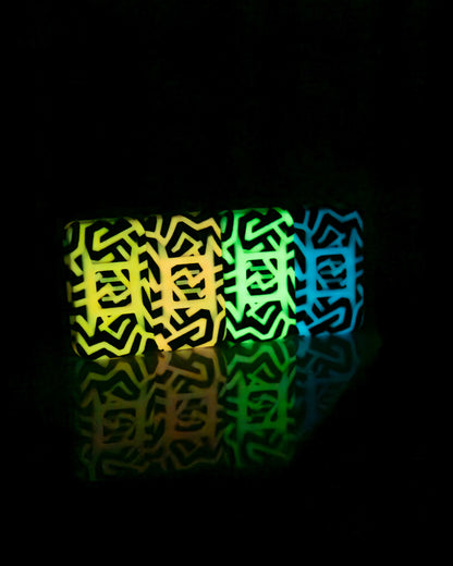 Delta Ergo Tile Fidget Slider - Metro Labyrinth (Glow)