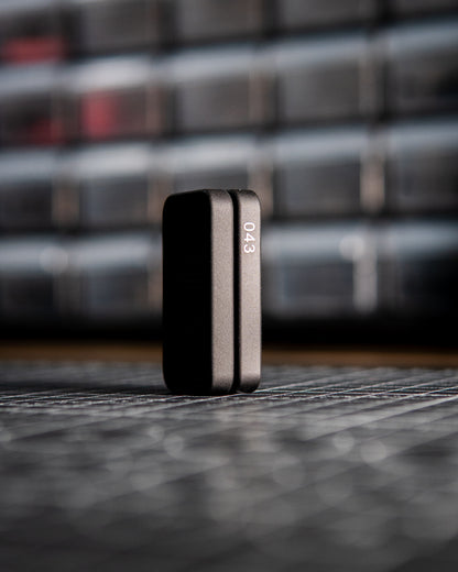 Delta Tile Fidget Slider - Maker's Choice, Aluminum Blackout Edition