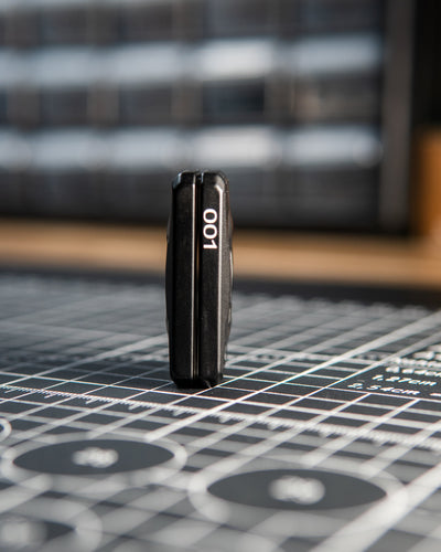Delta Appa Tile - Aluminum, Piano Black