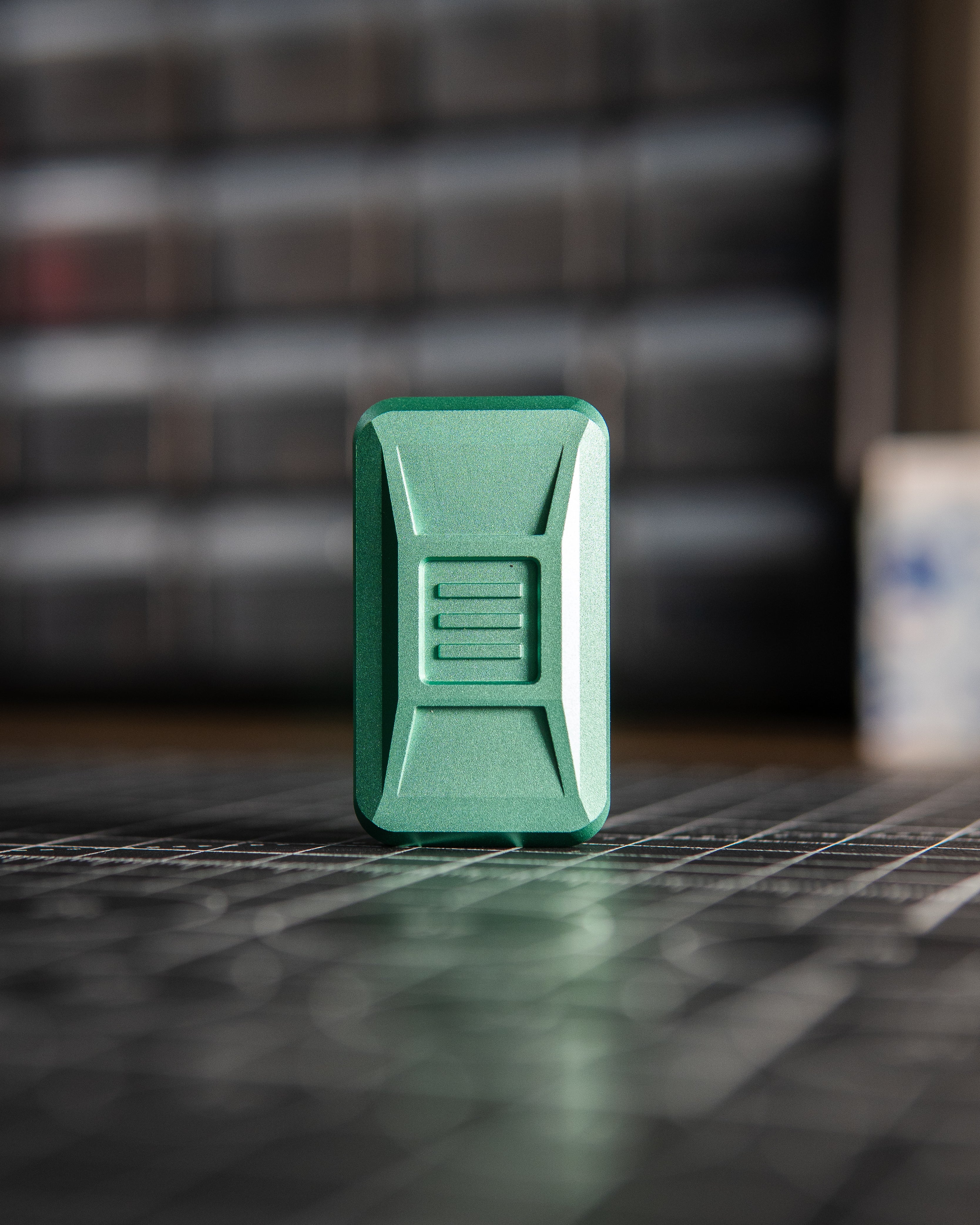 Delta Ergo Tile Fidget Slider - Maker's Choice, Aluminum "Seafoam Blast"