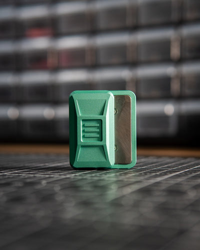 Delta Ergo Tile Fidget Slider - Maker's Choice, Aluminum "Seafoam Blast"