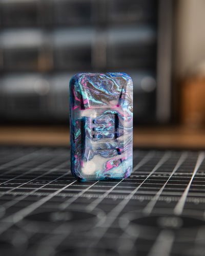 Delta Ergo Pro Tile Fidget Slider - Maker's Choice, Blurple Resin